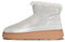 Fitflop Damen Gen-ff Ultra-Mini Lammfell mit D-Gesicht Stiefel, Silber, 37 EU
