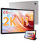 HiGrace 2K Tablet 11 Pollici Octa-Cores Processor Android 13 Tablet, 10 GB RAM+128 GB ROM (TF 1 TB), 2000 x 1200 IPS, 5 MP+13 MP, schermo condiviso, 6800 mAh, BT5.0, Widevine L1(argento con custodia)