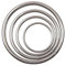 60mm-120mm Durchmesser Edelstahl Geschweißte O Runde Ringe Schweißschlaufe For Angelgerät Marine Boot Yoga Hängende Ringe (Color : Silver, Size : 100mm)