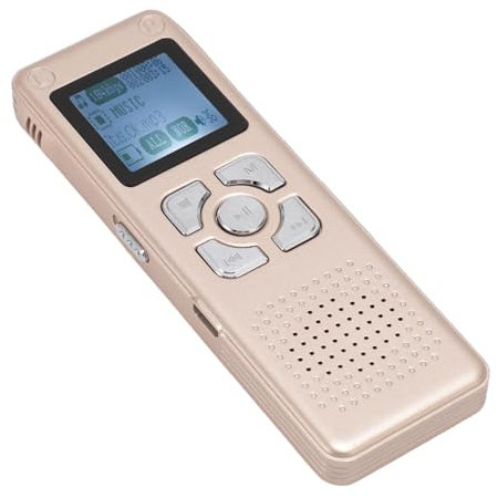Digitaler Diktiergerät für Vorlesungen, Besprechungen, Audio-Rauschunterdrückung, Sprach-zu-Text-Tonbandgerät, Dual-Mikrofon-Digitalrekorder mit Kopfhörer (16G)