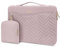 MOSISO 13-14 Inch 360 Protección Funda Portátil Compatible con MacBook Air/Pro,13,3 Pulgadas Laptop, Compatible con MacBook Pro 14, Acolchada Rectángulo Bolsa con Asa&Bolsillo&Small Caso,Rosa