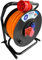 Hilark Kabeltrommel, professionell, H07BQ-F, 5 x 4 mm², Orange, 20 m, mit Steckdosenleiste