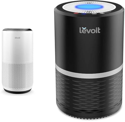 LEVOIT Air Purifiers for Large Home Bedroom 83m², CADR 400m³/h, Alexa Enabled, HEPA Filter & Air Purifiers for Home Allergies with True HEPA Filter, Display Off, 3 Speeds, Night Light