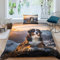 Schweizer Berner Sennenhund 3D-Gedruckter Bettwäsche-Set Mit Bettbezug-Set Bedruckt Für Kinder Teenager ErwachseneTagesdecke Bezug Mit Weich Leicht Leichte Duvet Cover 2-Piece Single（135x200cm）