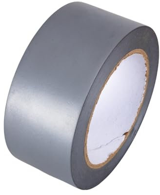 GTSE Bodenmarkierungsband 50 mm x 33 m Grau 0,15 mm dick – Tanzflächen, Fitnessstudios, Lager - 1 Rolle