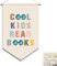 Coole Kinder lesen Bücher leseecke kinderzimmer schmücken, frisches Design Kinderzimmerdekor Bibliotheksdekor leseecke, geeignet zum Dekorieren Leseecke Cool Kids Books Hanging Banner