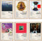 Kanye West Poster, Albumcover, signiert, limitierte Poster, Drucke, Rapper, Musikposter, Raum, ästhetische Leinwand, Wandkunst, 6er-Set für Teenager und Mädchen, Wohnheim-Dekoration, 20,3 x 30,5 cm,