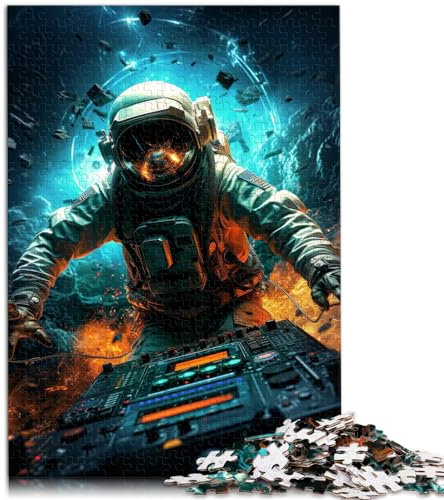 Jigsaw Puzzle for electronic astronaut 1000 Pieces for Adults Difficult Jigsaw Puzzles Wooden Puzzles Home Educational Games DIY Toys(50x75cm)