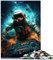 Jigsaw Puzzle for electronic astronaut 1000 Pieces for Adults Difficult Jigsaw Puzzles Wooden Puzzles Home Educational Games DIY Toys（50x75cm）