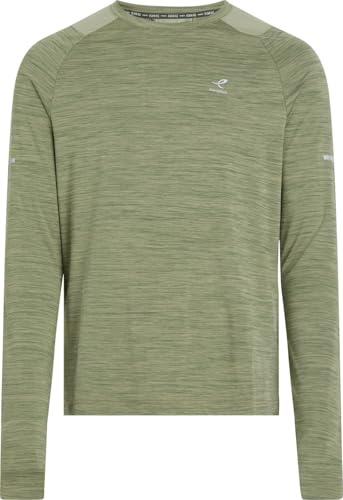 energetics Ailo Herren T-Shirt, Melange/Green/Green, XL