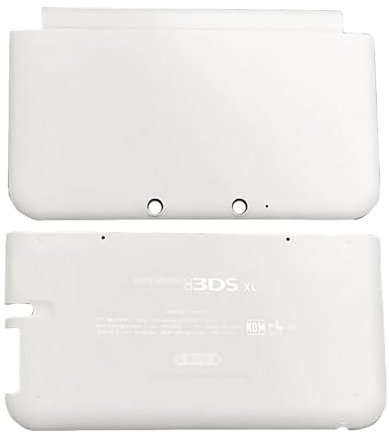 Juego de 2 carcasas de carcasa extra de color blanco 3DSXL de repuesto, para consola de mano antigua y grande 3DS XL/LL 3DSLL, edición de EE. UU