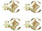 Extincteur Automatique de Bougie,Extincteur Automatique de Bougie, 4X éteignoir automatique de flamme de mèche, Éteignoir décoratif de mèche de bougie, éteignoir de flamme de mèche pour les amateurs d
