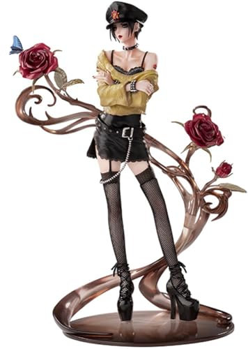 Zhongkaihua Anime Illustration Osaki Nana-Figur, 24 cm, Anime-Girl-Rosen-Stil, PVC-Modellfigur, Schreibtisch, Weihnachten, Heimdekoration, Geburtstagsgeschenk für Fans