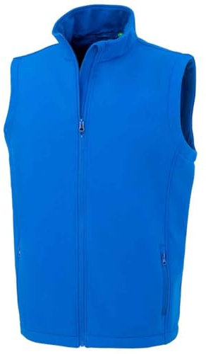 PROSTYLE SPORTS Men's Softshell Gilet Bodywarmer (UK, Alpha, M, Regular, Regular, Royal Blue)