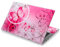 AORTDES Reusable Protective Sticker for Laptop Netbook 11.6 13 13.3 14 15 15.6 Inch Skin Sticker and Cover Decal Chromebook (Pink Butterfly)