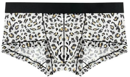 Gyios Unterhosen MäNner Mesh Kurze Unterhose Beutel -Taschen -Shorts Mit Atmungsaktivem Hohen Strecken Nahtlose Männliche Shorts-grau-XXL