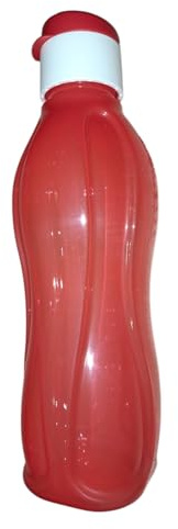 Tupperware to Go Eco 750ml Eco Easy Flip Top Trinkflasche EcoEasy für Kohlensäure geeignet 750 ml (rot weiß rot)