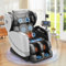 Massagesessel Ganzkörper, Zero Gravity Relaxsessel Massagestühle mit Taillen- und Beinheizung, Komfort-Airbags, Fußrollen, 10 Massagerollen, Bluetooth-Lautsprecher, Fernbedienung