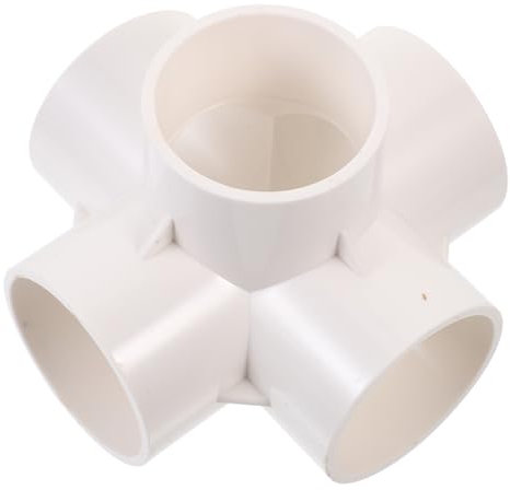 LAPYAPPE 2Stücke Rohrverbinder für Rohre Praktische Rohrverbindung für Gartenzaun und DIY Projekte Einfache Installation und Flexible Konfigurationen