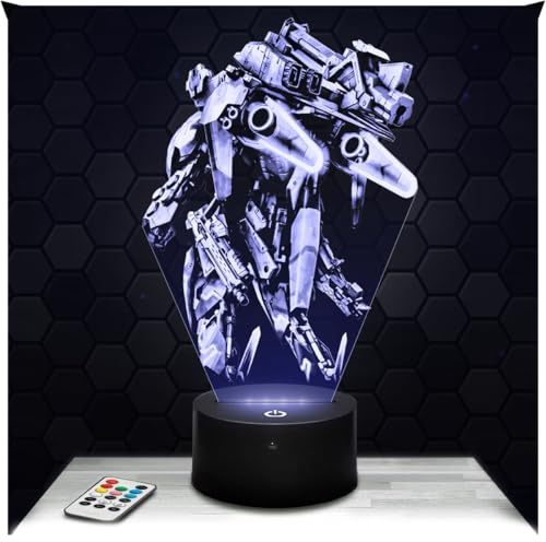 Lampephoto.fr - Lampe Xeno blade Chron. X 3D Touch Nachtlicht Videospiele | Made in France, Sockel wählbar, dimmbar, Batterie/USB, HD-Lasergravur, Geschenk für Gamer & Geeks