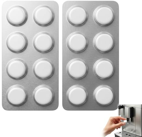 16Pcs Coffee Machine Cleaning Tablets, Espresso Machine Cleaning Tablets and Descaler, Coffee Cleaner for Daily Maintenance and Hygiene