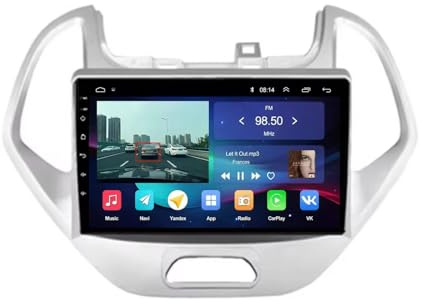 Car Stereo for Ford FIGO KA 2015-2020 with Bluetooth, Fm, Aux, Map Navigation, Voice Assistant Siri/Aux/Airplay/Fm/Radio Car Audio Receivers, 8 Core 8G+256G