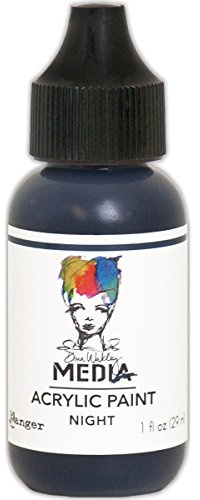 Ranger Acrylic Paint Media Night Dina Wakley, Black, Regular
