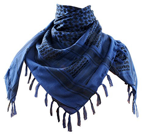 Micoop Premium Military Shemagh Tactical Desert Scarf Wrap, dunkelblau, average size