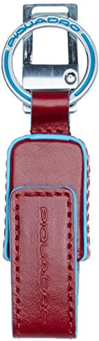 PIQUADRO Ac4246b2 Schlüsselanhänger Unisex - Erwachsene (1er Pack), rot, 1.5x2.2x9.5 cm (W x H x L), schlüsselanhänger