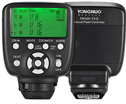 YONGNUO YN560-TX II Trigger Fernbedienung LCD-Sender für Canon DSLR-Kamera zu YN560III / YN560IV / YN660 / YN968N / YN860Li Speedlite RF-602 / RF603 / RF603 II