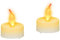 Relaxdays 96er Set LED Teelichter, stimmungsvolle Partylichter, LED-Flackerlichter mit gelber Flamme, Batteriebetrieben, weiß
