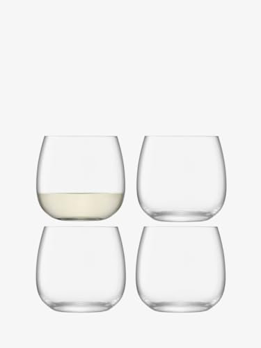LSA International BG10 Lot de 4 verres sans pied Borough, 370 ml, transparents