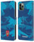 Head Case Designs Officially Licensed Arsenal FC Geometric Blue Crest and Gunners Logo Leather Book Wallet Case Cover Compatible With Apple iPhone 11 Pro Max