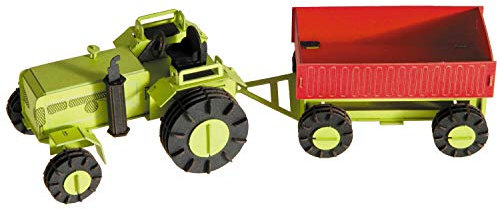 Fridolin 11578 3D-Papiermodell - Traktor mit Anhänger