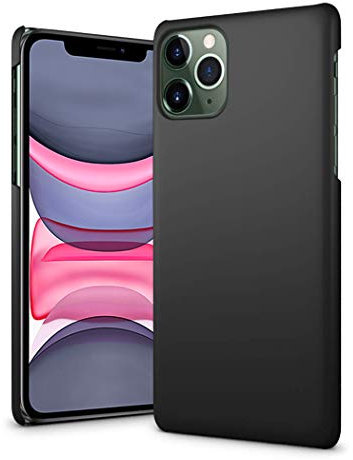 Apple iPhone 11 Case - iPhone 11 6.1 A2221/ A2111/ A2223 Ultra Slim Thin Armour Hard Case - Matte Rubberized Cover For iPhone 11 (Black)