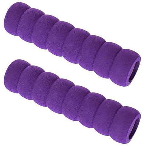 2 PCS Door Knob Covers Door Handle Soft Foam Safety Cover Guard Protector Door Knobs Pull Protective(Purple)