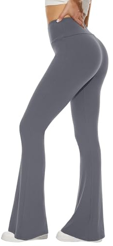 Sundwudu Schwarze Flare Yogahose für Damen
