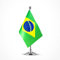 Brasilien-Flagge brasilianischer Tischschreibtisch kleine Mini-Flaggen Dekorationen