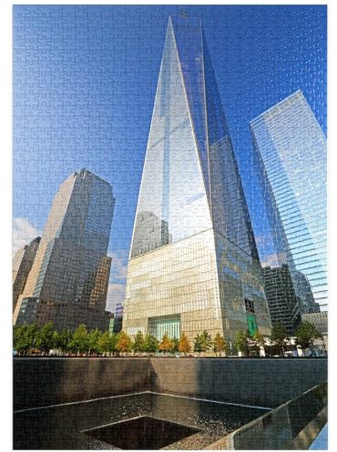 MyPuzzle Ground Zero, Gedenkstätte auf dem Gelände des One World Trade Center, Manhattan, New York City, USA - Premium 1000 Teile Puzzle - MyPuzzle Sonderkollektion von Puzzle Galaxy
