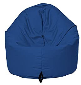 MB MILLINDABAG 2 in 1 Sitzsack für Kinder Jugendliche und Erwachsene Beanbag Sessel Kissen Indoor & Outdoor Gaminggeignet & bereits gefüllt Sitzkissen Bodenkissen (Marineblau, Durchmesser: 125 cm)