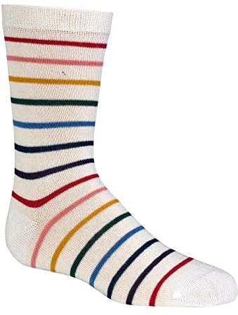 TippTexx 24 6 Paar Ökotex Bambus Kinder Socken, handgekettelt für Mädchen/Jungen uni oder gemustert mit ANTI-LOCH-GARANTIE (as3, numeric, numeric_39, numeric_42, regular, Ringel)