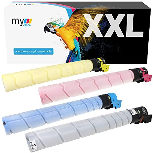 MYOFFICE TN328 TN-328 Tonerkartusche für Konica Minolta BizHub C250i C300i C360i Kompatible TN328 Schwarz Cyan Magenta Gelb Drucker 28000 Seiten CMYK 4er Pack