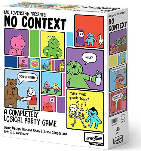 Skybound Games | Mr. Lovenstein Presents: No Context | Ein absolut logisches Webcomic Partyspiel, ab 13 Jahren, 2-6 Spieler
