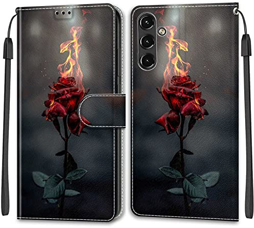 SIENIANLINE Coque pour Samsung Galaxy A14 4G / Samsung Galaxy A14 5G Cuir à Rabat Housse, Antichoc Portefeuille Etui pour Samsung Galaxy A14 4G / Samsung Galaxy A14 5G