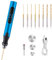 3-Speed Cordless Mini Drill Pen With 8 Small Bits, Rechargeable Electric Hand Pin Vise, Resin Set for Jewelry Making, Plastic, Wood, Keychains DIY (Blue)