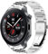 Blueshaweu Compatible for OnePlus Watch 2 Band, Quick Release Stainless Steel Metal Replacement Straps Compatible for OnePlus Watch 2, 1 Smartwatch (Silver)