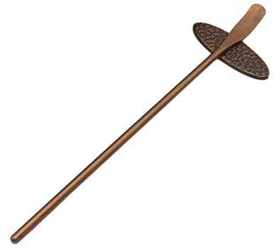 EFARMA Cuchara de té kungfú Chino, Cuchara de té de Cobre Vintage, Herramientas for Matcha, Cuchara de té, Cuchara de Metal for té en Polvo, Utensilios de té con Mango Largo