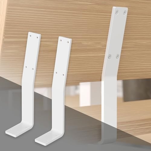 ML-Design 2 Stück Rückenlehnenhalterung, Weiß, aus Stahl, 345x90x50 mm, Bankrückenlehne, Banklehne, Rückenlehne zum Anschrauben, Metall Rücklehne Halterung Profil für Sitz-Bänke, Betten & Stühlen