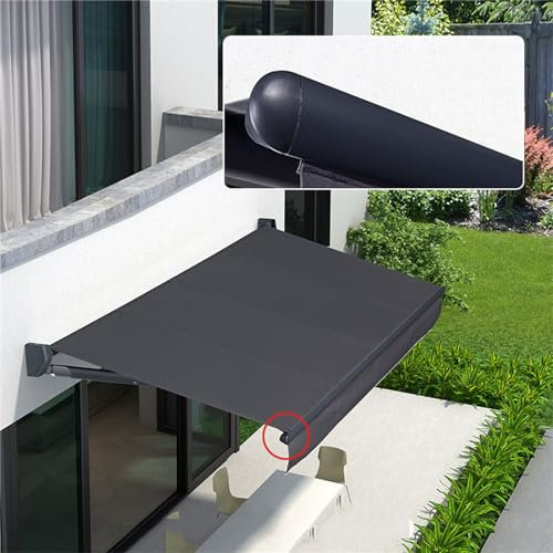 Tende Da Sole Retrattili Per Il Patio, Luce LED Tende Da Sole Motorizzate Elettriche Automatiche Retrattili A Mezza Cassetta Finestra Porta Parasole Riparo Tettoia Motorizzata Alluminio,B,3 * 1.5M