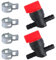 Rumyve 2set 1/4 Fuel Shut Off Valve,Motorcycle Petcock Fuel Tank Tap Valve,Straight Gas Cut Off Valves,for Garden Brush Cutter Lawnmower Accessory
